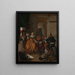 Eine musikalische Feier - Gabriel Metsu — gerahmtes Bild an der Wand