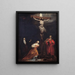 Kreuzigung - Gabriel Metsu — gerahmtes Bild an der Wand
