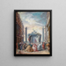 Die venezianischen Feste - Gabriel de Saint-Aubin — gerahmtes Bild an der Wand