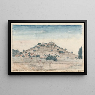 Gangaram Chintaman Tambat - View of Parbati a Hill near Poona Occupied by the Temples at which the Peshwa frequently Worships.webp