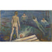 Reproduktion des Gemäldes Jungen beim Baden - Edvard Munch
