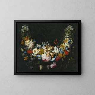 Gaspar Peeter Verbruggen the Elder - A Swag of Flowers.webp
