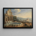 Fontaine de l'Acqua Paola - Gaspar Van Wittel — gerahmtes Bild an der Wand