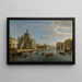 Venedig, Santa Maria della Salute und der Eingang zum Canal Grande - Gaspar Van Wittel — gerahmtes Bild an der Wand