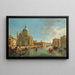 Ansicht von Santa Maria della Salute in Venedig vom Eingang des Grand Canal - Gaspar Van Wittel — gerahmtes Bild an der Wand