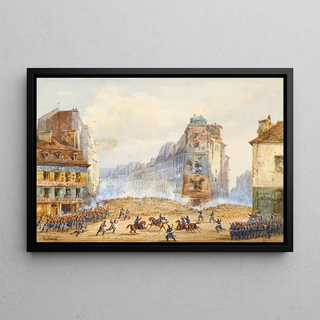 Gaspard Gobaut - La Barricade du faubourg SaintAntoine 10me arrondissement.webp