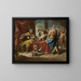 Moses, der die Krone des Pharao zertritt - Gaspare Diziani — gerahmtes Bild an der Wand
