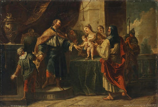 Gaspare Diziani - The infant Moses trampling on the pharaohs crown.webp