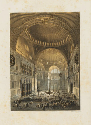 Gaspare Fossati - Aya Sofia Constantinople as recently restored by order of H M the sultan AbdulMedjid Pl04.webp