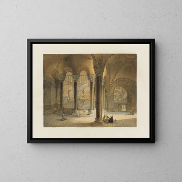 Sainte Sophie in Konstantinopel, kürzlich auf Befehl Seiner Majestät des Sultans Abdul Medjid restauriert Nr. 11 - Gaspare Fossati — gerahmtes Bild an der Wand
