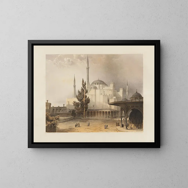Sainte Sophie in Konstantinopel, kürzlich auf Befehl Seiner Majestät Sultan Abdul Medjid restauriert Nr. 15 - Gaspare Fossati — gerahmtes Bild an der Wand