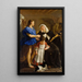 Sainte Marguerite de Cortone - Gaspare Traversi — gerahmtes Bild an der Wand