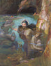 Nymphen des Meeres in einer Höhle - Gaston Bussière — Ansicht des Kunstwerks