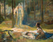 Die Offenbarung von Brynhild, die Sieglind und Sigmund entdeckt - Gaston Bussière — Ansicht des Kunstwerks