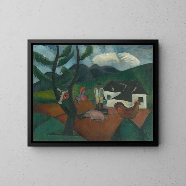 Hof des Herrn - Gejza Schiller — gerahmtes Bild an der Wand