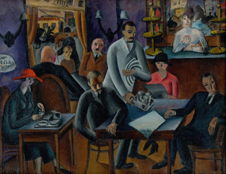 Im Café - Gejza Schiller — Ansicht des Kunstwerks