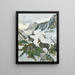 Chamois en haute montagne - Georg Berger — gerahmtes Bild an der Wand