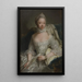 Portrait von Charlotte von Mecklenburg-Strelitz - Georg David Matthieu — gerahmtes Bild an der Wand