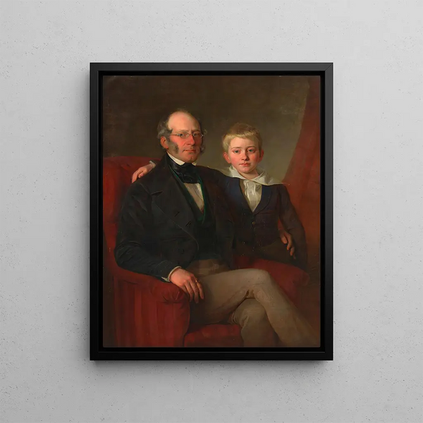 Georg Decker - Josef Moser Polizeioffizier mit seinem Sohn.webp