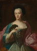 Portrait einer Dame mit Papagei - Georg Desmares — Ansicht des Kunstwerks