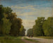 Allee in der Nähe von Fontainebleau - Georg Eduard Otto Saal — Ansicht des Kunstwerks