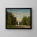 Allee in der Nähe von Fontainebleau - Georg Eduard Otto Saal — gerahmtes Bild an der Wand