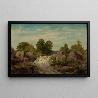 Georg Eduard Otto Saal - Weg bei Fontainebleau.webp