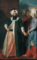 Kozbeki Mustafa Aa et sa suite - Georg Engelhard Schröder — gerahmtes Bild an der Wand