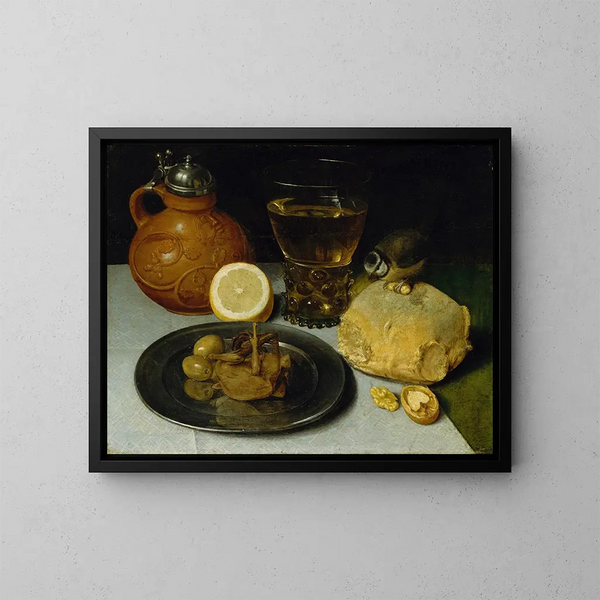 Natur stillleben - Georg Flegel — gerahmtes Bild an der Wand