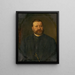 Portrait eines Mannes - Georg Fleischmann — gerahmtes Bild an der Wand