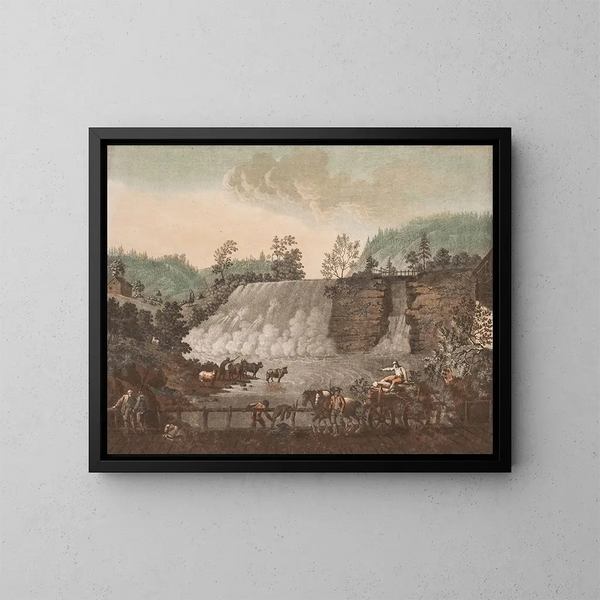 Cataracte près de vieux Bruges - Georg Haas — gerahmtes Bild an der Wand