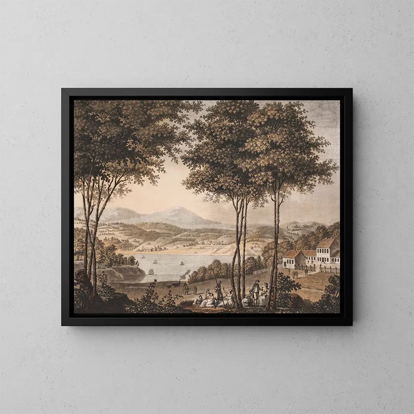 Ansicht in der Nähe von Hningslst - Georg Haas — gerahmtes Bild an der Wand
