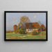 Ferme frisonne soirée d'automne - Georg Meinzolt — gerahmtes Bild an der Wand