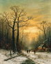 Begegnung auf dem Heimweg im Winter - Georg Schmitz — Ansicht des Kunstwerks