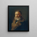 Der Maler Carl Teibler, der Vater des Künstlers - Georg Teibler — gerahmtes Bild an der Wand