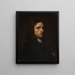 Portrait eines Mannes - Georg Thomas Hopfer — gerahmtes Bild an der Wand