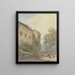 Coin du château avec promeneurs - Georg von Krieg — gerahmtes Bild an der Wand