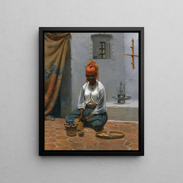 Georg Wilhelm Timm - Making Tea In Algiers.webp