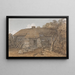 Ein Cottage auf der Insel Wight - George Barret der Jüngere — gerahmtes Bild an der Wand
