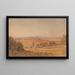 Ansicht von London aus Highgate - George Barret der Jüngere — gerahmtes Bild an der Wand