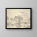 Flusslandschaft am Flussufer an der Themse - George Bulteel Fisher — gerahmtes Bild an der Wand