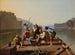 Des Floßfahrern beim Kartenspielen - George Caleb Bingham — Ansicht des Kunstwerks