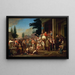 L'élection du comté - George Caleb Bingham — gerahmtes Bild an der Wand