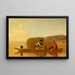 Der Rückkehr der Jäger - George Caleb Bingham — gerahmtes Bild an der Wand