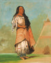 Ah-Kay-Ei-Pix-En Frau, die viel schlägt - George Catlin — Ansicht des Kunstwerks