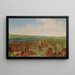 Spiel der Frauenballspiele in Prairie du Chien - George Catlin — gerahmtes Bild an der Wand