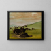 Bisons dans un trou d'eau - George Catlin — gerahmtes Bild an der Wand