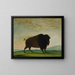 Kuh Büffel weidend auf der Wiese - George Catlin — gerahmtes Bild an der Wand