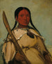 Chin-Cha-Pee Gemälde, die kriechende Feuerschlange, den eiförmigen Kopf der Taubenfrau - George Catlin — Ansicht des Kunstwerks