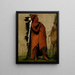 E-Hee-A-Duck-Ce-A Celui qui attache ses cheveux avant - George Catlin — gerahmtes Bild an der Wand